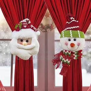 *Christmas Curtain Buckle Santa Claus Snowman Curtain Tie Back
