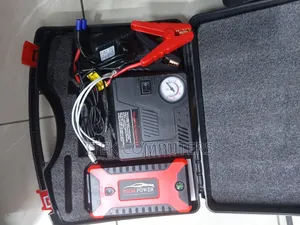Car Battery Jump Starter With Portable Air Compressor and LED Light