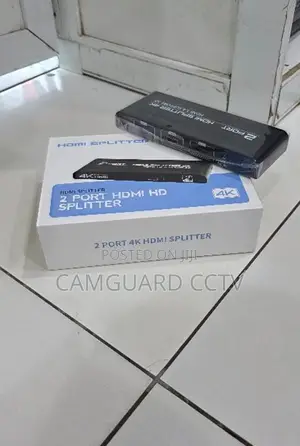 4K 2 Port HDMI Splitter Dual Monitor Output Dual Display Adapter