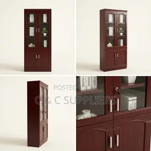 Lockable Mahogany File Cabinet.
