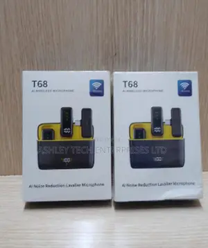 T68 Wireless Microphone – Dual Speaker Recording