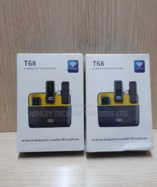 T68 Wireless Microphone – Dual Speaker Recording
