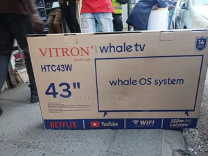 Vitron 43"Inches QLED FHD Smart Android TV, Frameless Os System