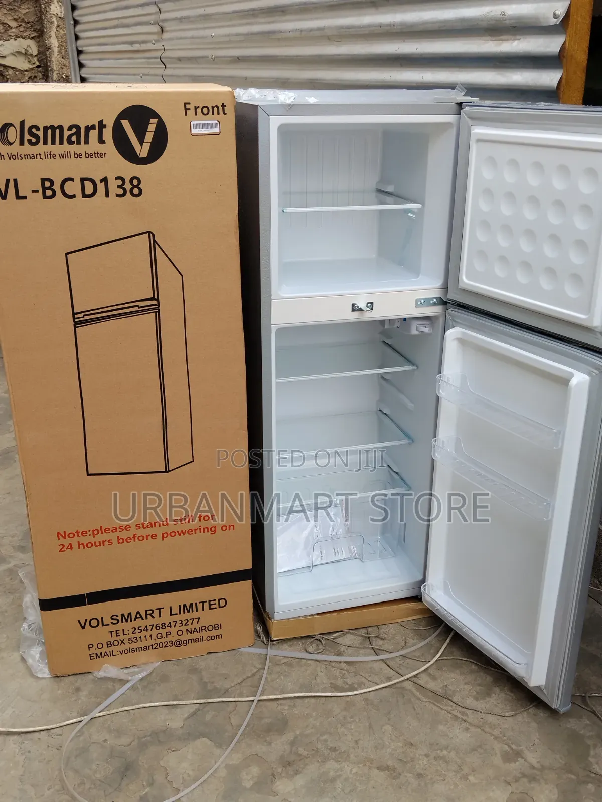 at 24500- Volsmart 138L Double Door Energy Efficient Refrigerator