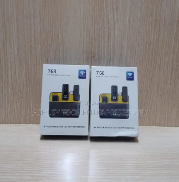 T68 Dual Wireless Collar Microphone – Portable & Easy