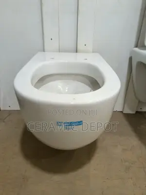 Roca Meridian Wall Hung WC Pan With Fixing Kit -Cover Sold Separate