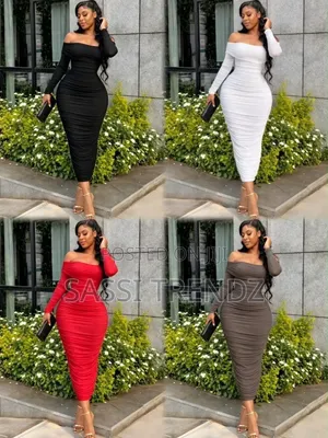 Off Shoulder Bodycon Mesh Dresses