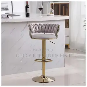 Velvet Swivel Bar-Stool