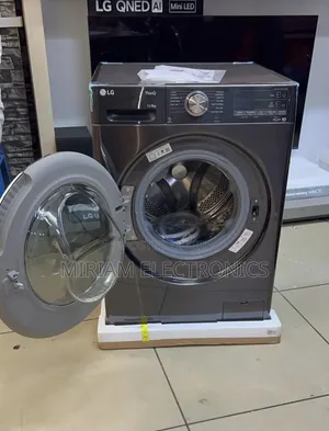 LG 12/8kg F4V9BDP2EE Front Load Washer Dryer- Black