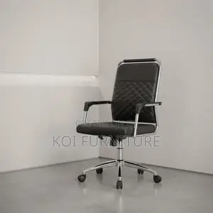 Office Chairs; Executive High Backrest Office Seat With Fixed Arm