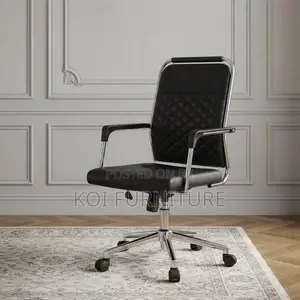Office Chairs; Executive High Backrest Office Seat With Fixed Arm