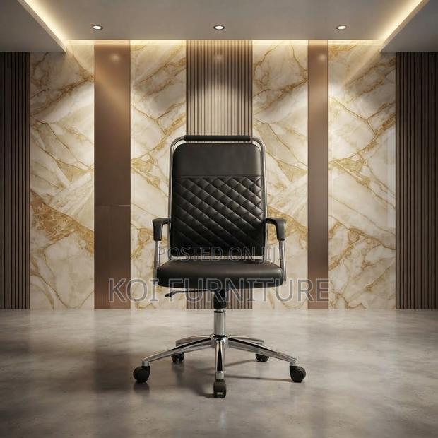 Office Chairs; Executive High Backrest Office Seat With Fixed Arm - thumbnail 5