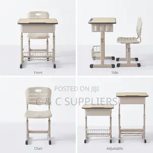 School Desk and Chair Set