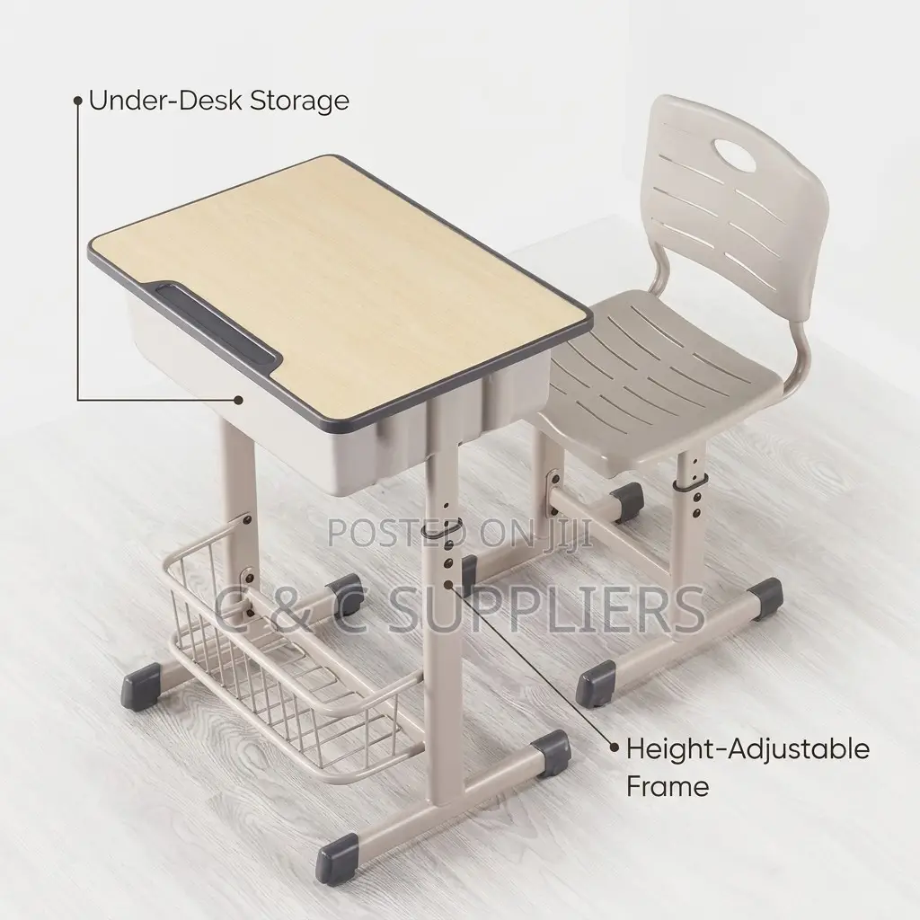 School Desk and Chair Set