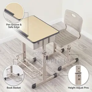 School Desk and Chair Set