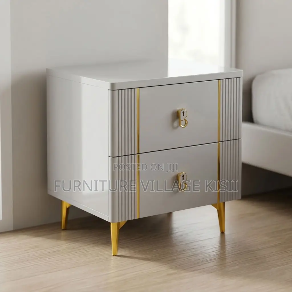 Modern 2-Drawer Bed Side