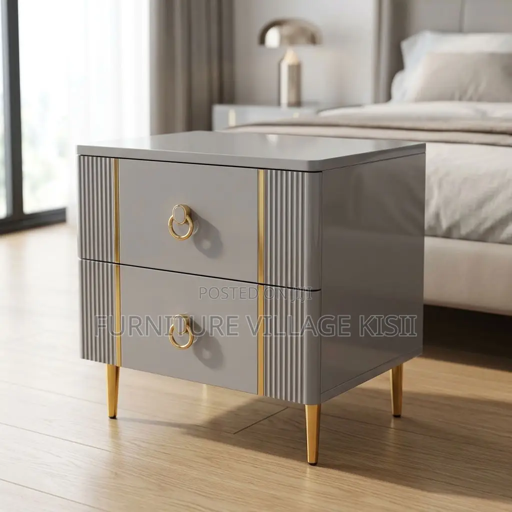 Modern 2-Drawer Bed Side