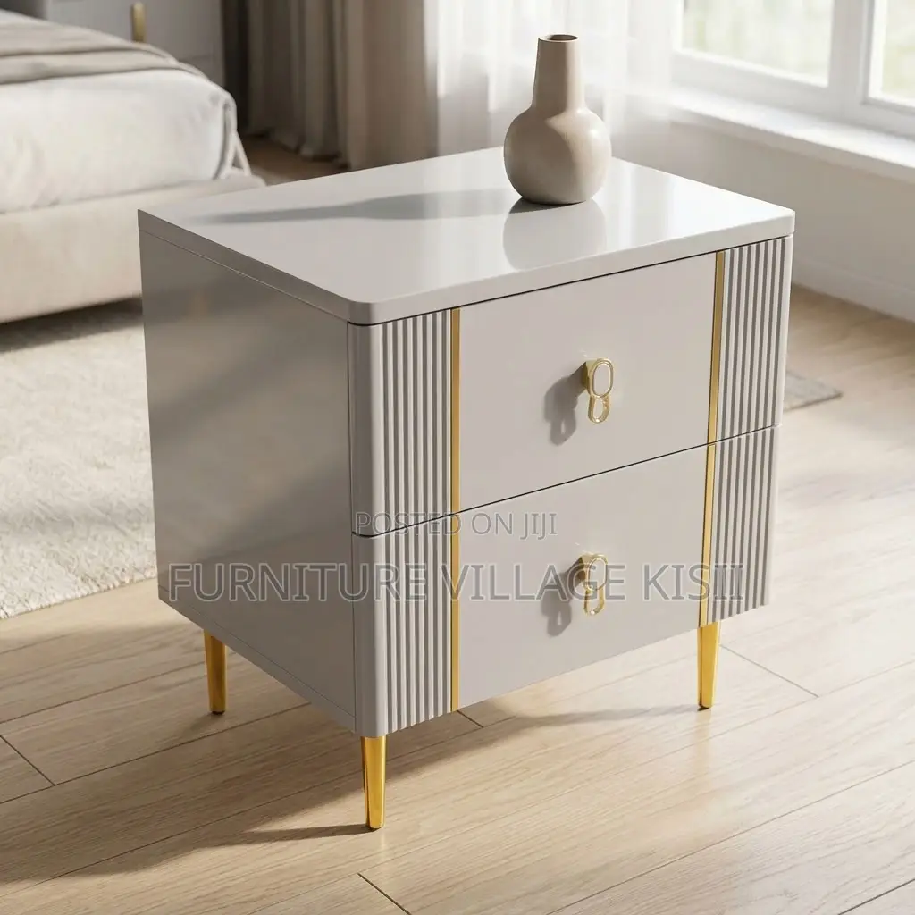 Modern 2-Drawer Bed Side