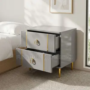 Modern 2-Drawer Bed Side