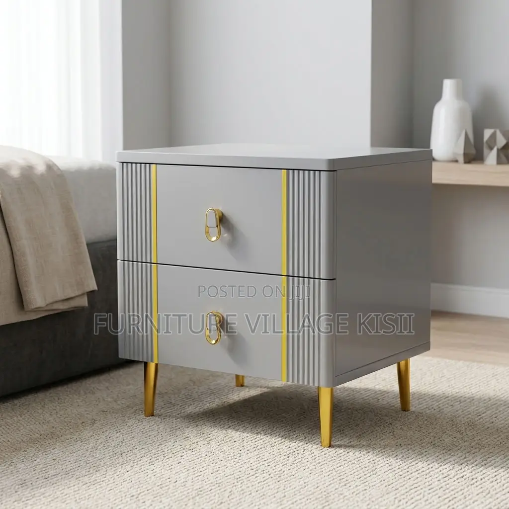 Modern 2-Drawer Bed Side