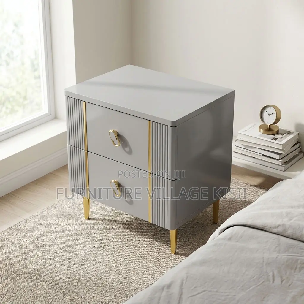 Modern 2-Drawer Bed Side