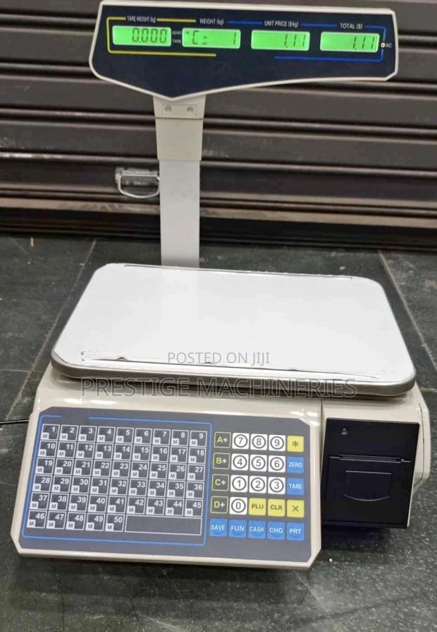 Barcode Weighing Scale With Receipt /Label Scale 30kgs - main view