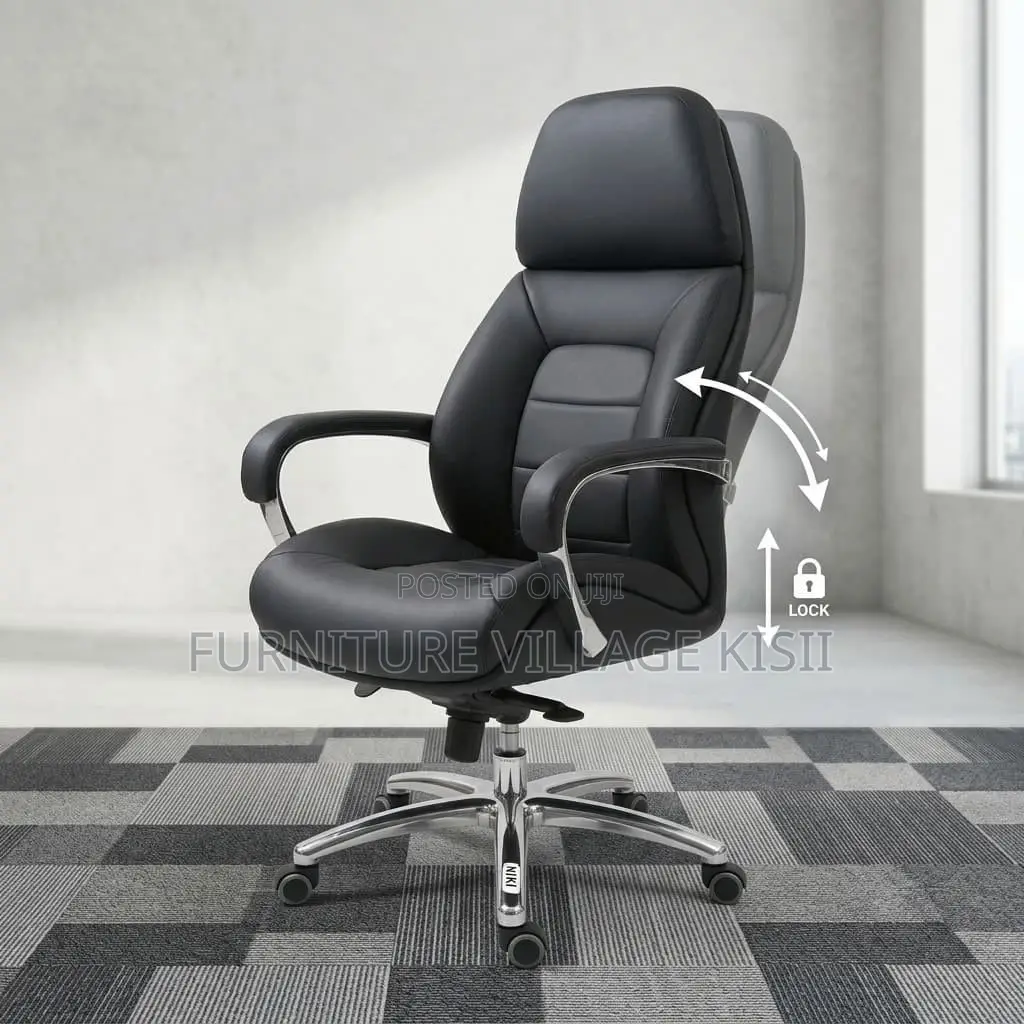 Swivel Leather Office Chair