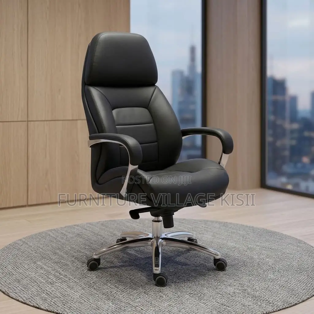 Swivel Leather Office Chair