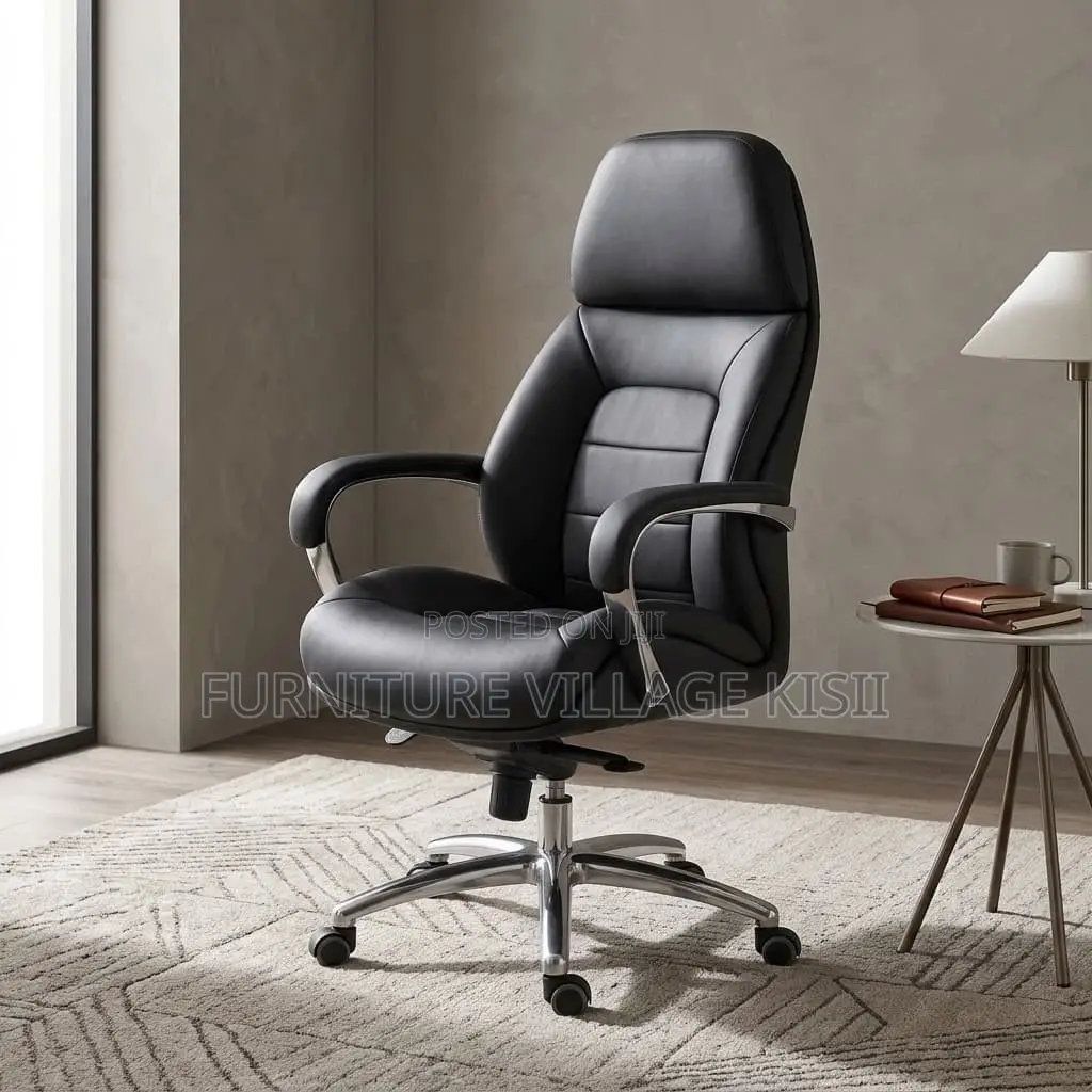 Swivel Leather Office Chair