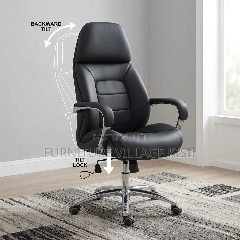 Swivel Leather Office Chair
