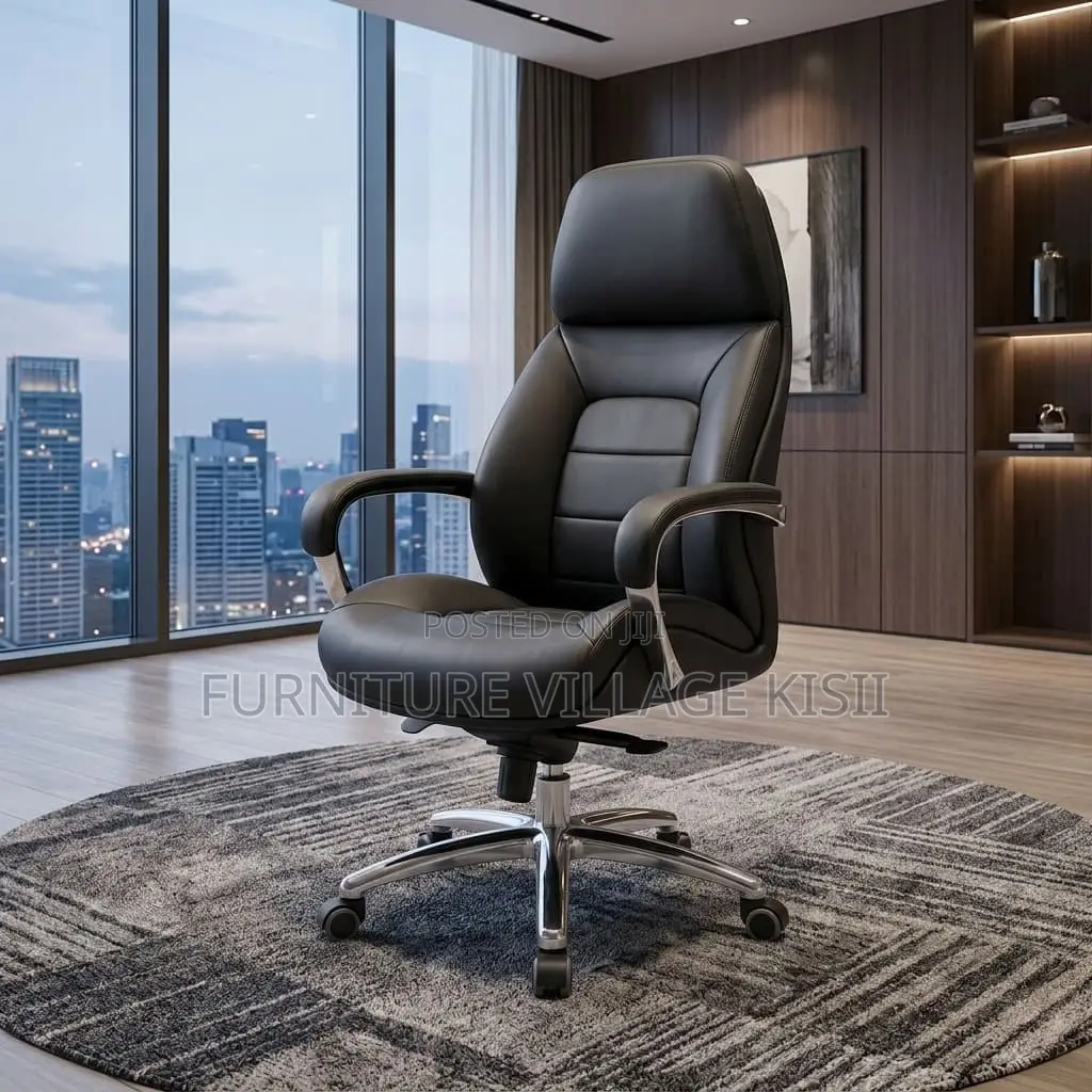 Swivel Leather Office Chair