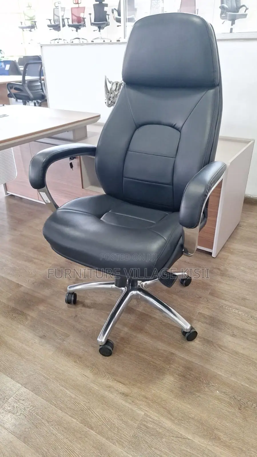 Swivel Leather Office Chair