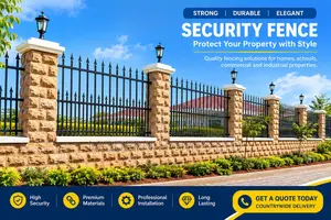 Custom Wrought Iron Security Fence | Stylish & Durable Fencing Kenya