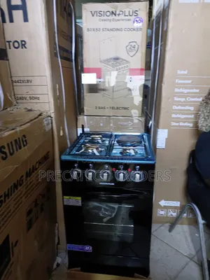Vision Plus 50×50 Cooker – 3 Gas + 1 Electric
