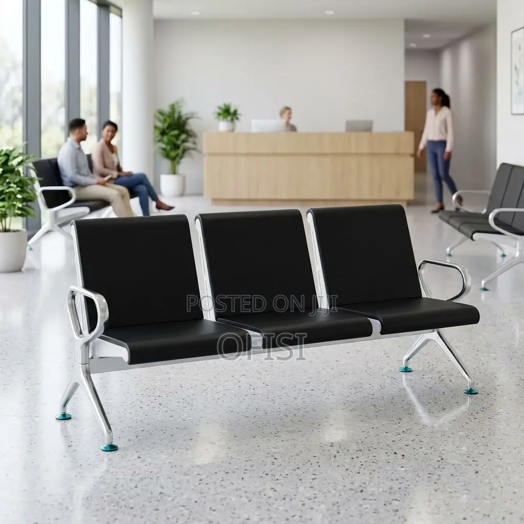 Office Benches| 3-Link Hard Padded Office Reception Bench