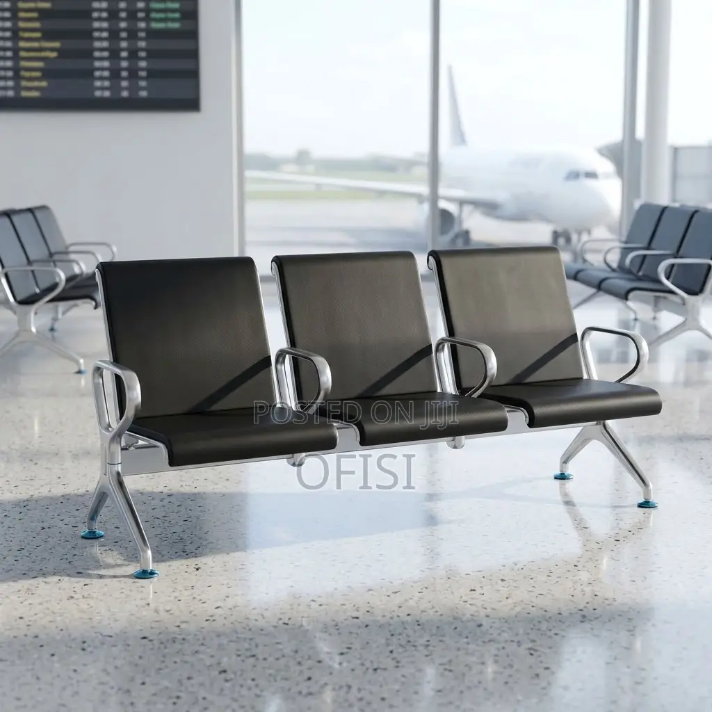 Office Benches| 3-Link Hard Padded Office Reception Bench