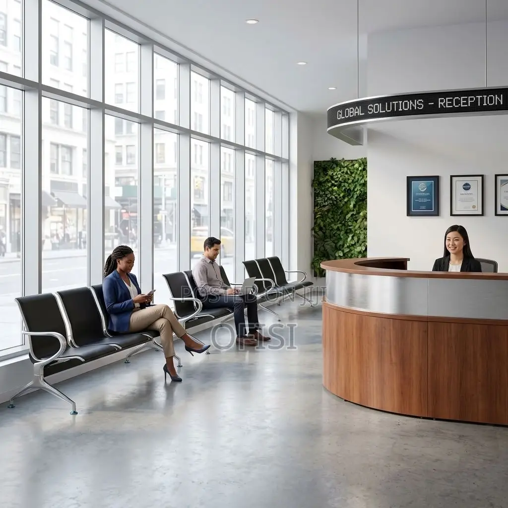 Office Benches| 3-Link Hard Padded Office Reception Bench