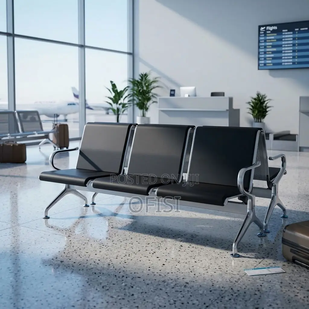 Office Benches| 3-Link Hard Padded Office Reception Bench