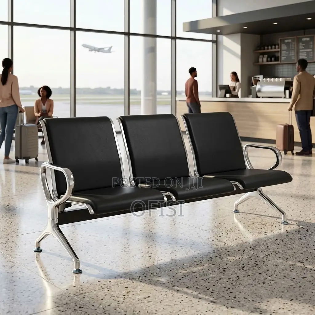 Office Benches| 3-Link Hard Padded Office Reception Bench