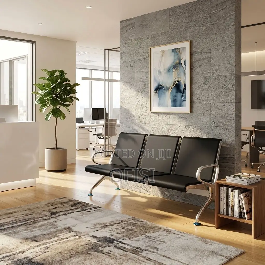 Office Benches| 3-Link Hard Padded Office Reception Bench