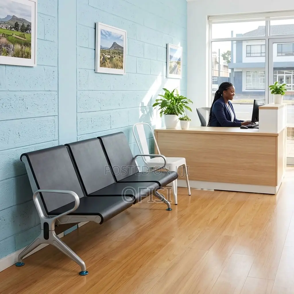 Office Benches| 3-Link Hard Padded Office Reception Bench