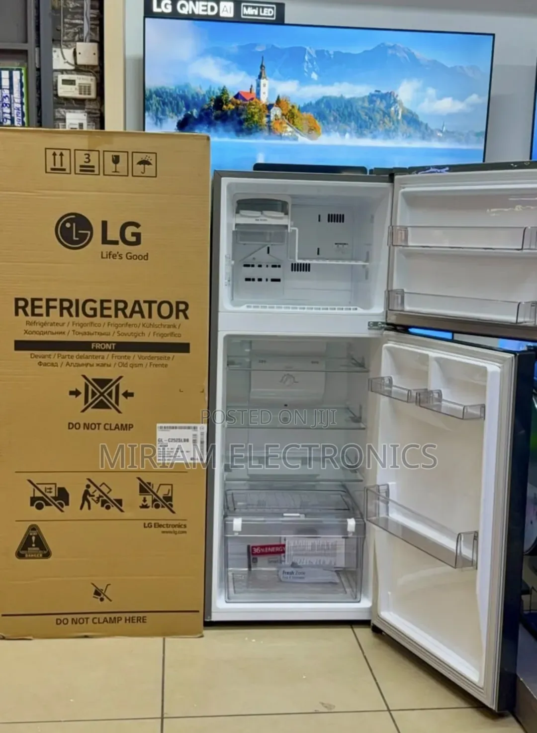 LG 234 L Top Mount Refrigerator GL-C252SLBB- Silver