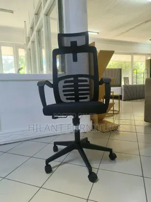 High-Back Mesh Executive Office Chair With Lumbar Support