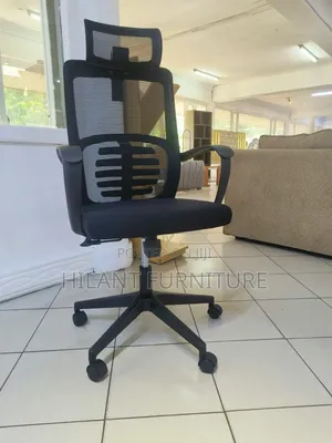 High-Back Mesh Executive Office Chair With Lumbar Support