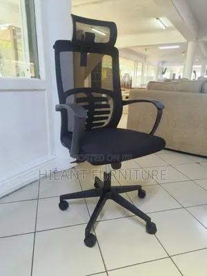 High-Back Mesh Executive Office Chair With Lumbar Support