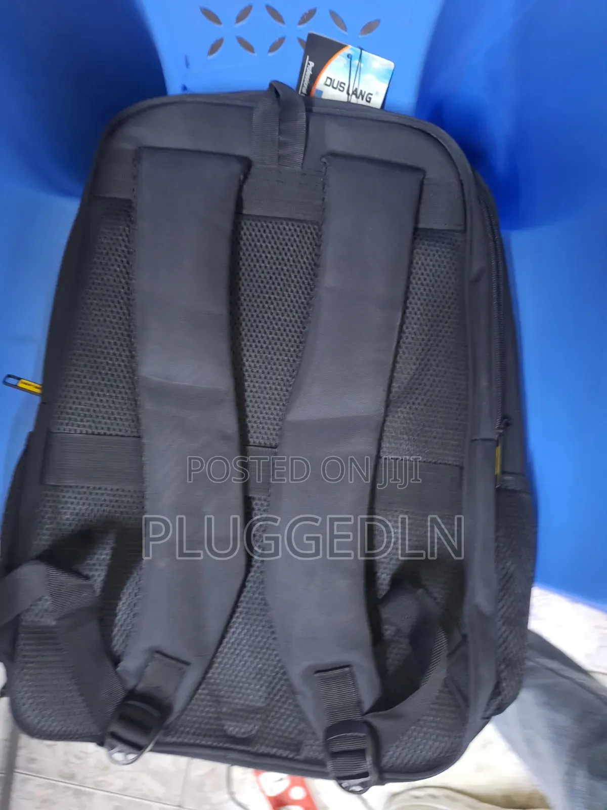 Duslang Black Laptop Backpack .