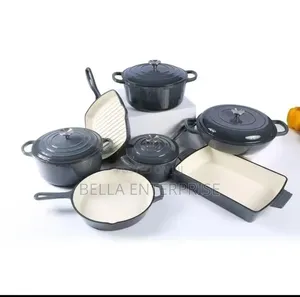 11pcs Enamel Cast Iron Cookware Good Quality
