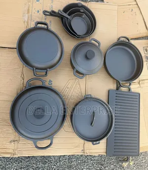 13pcs Raw Cast Iron Cookware Good Quality