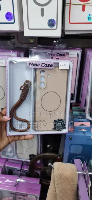Beige MagSafe-compatible Matte Phone Case for the Samsung Galaxy A56