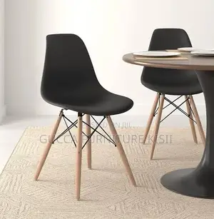 Ergonomic Black Eames Dining Chair